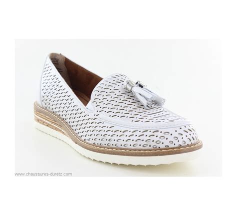 Mocassins Tamaris Univ Blanc Mocassins Tamaris Pour Femme