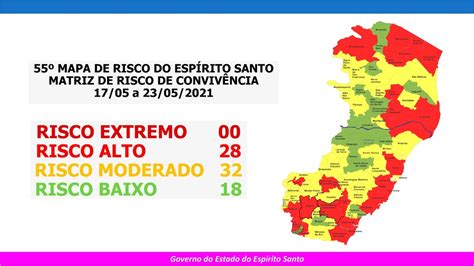 Em Atualiza O Do Mapa De Risco Vit Ria Est Em Risco Moderado Para