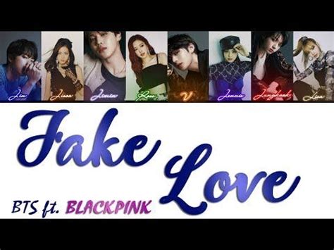 How Would Bts And Blackpink Sing Fake Love By Bts Vocal Line Color