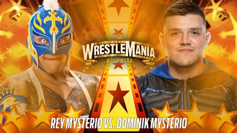 Wwe 2k22 Dream Match Rey Mysterio Vs Dominik Mysterio Wrestlemania 39 Dream Match Youtube