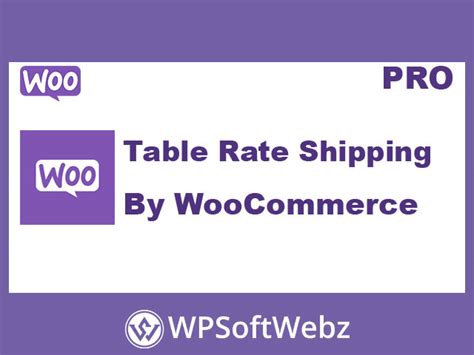 Woocommerce Table Rate Shipping Latest Version