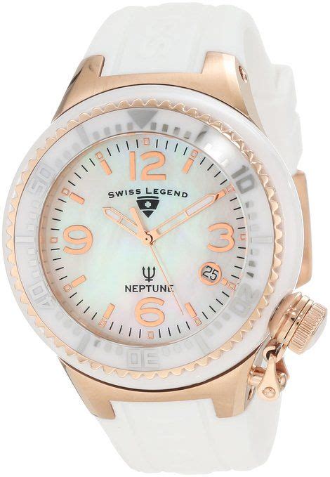 Swiss Legend Women S 11844 WWRA Neptune White Mother Of Pearl Dial