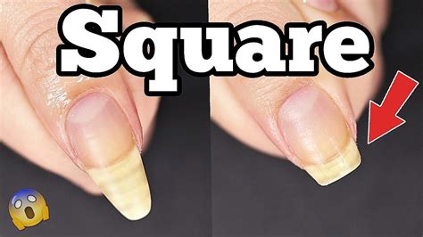 How To Cut And File Your Nails Square Without Damage Step By Step