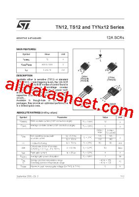 Tyn T Datasheet Pdf Stmicroelectronics