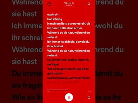 Während du Ayliva Lyrics YouTube