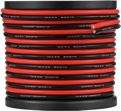 Bntechgo Gauge Flexible Conductor Parallel Silicone Wire Spool Red