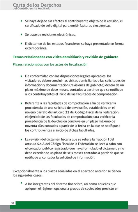 Carta De Derechos Del Contribuyente Ante El Sat