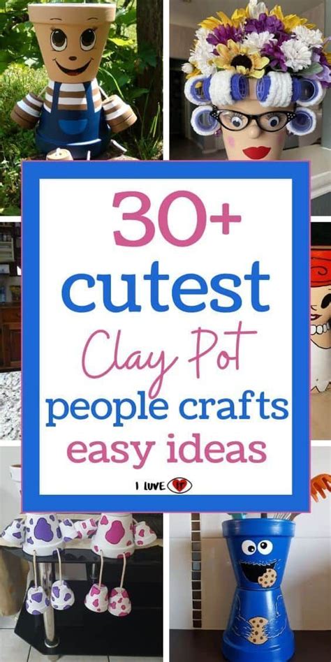 Cute And Creative Clay Pot People Crafts Video In Clay Pot