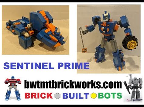 Transformers G1 Sentinel Prime MOC By BWTMT Brickworks Brick Built Bots