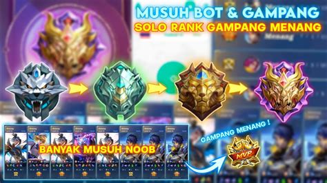 Musuh Bot And Gampang Cara Push Rank Dapat Musuh Bot Pakai Vpn Mobile Legend Youtube