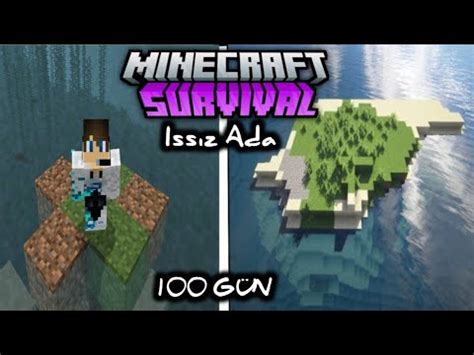 Minecraft Hardcore da En Issız Adada Gün Hayatta Kalmaya Çalıştım YouTube