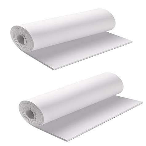 MEARCOOH 2 Pack 2mm EVA Foam White EVA Foam Cosplay Premium EVA Foam