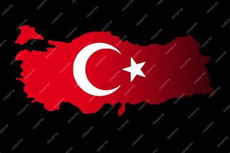 Premium Photo Turkish Flags With White Star And Moon In Turkish Map