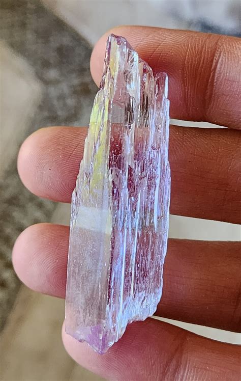 GEM GRADE Natural Untreated Lilac Kunzite Specimen Perfect Termination