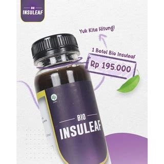 Jual Bio Insuleaf Obat Diabetes Turunkan Gula Darah Isi Ml Shopee