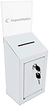 Amazon Classic Metal Box Donation Box Secure Collection Box Ballot