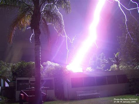 Lightning Strikes House Pics