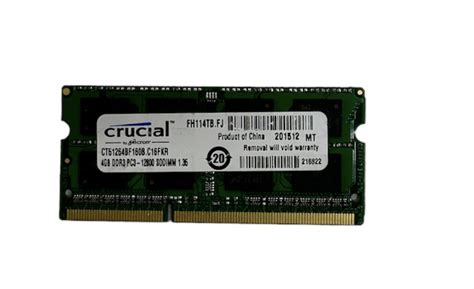 Оперативная память для ноутбука Crucial CT51264BA160B.C16FKR DDR3 4GB ...