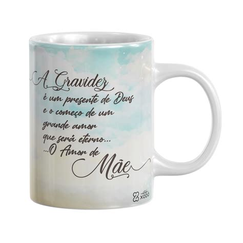 Caneca Personalizada Gr Vida Presente De Deus Amor De M E Mod