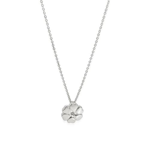 Tiffany Paloma Picasso Crown Of Hearts Diamond Necklace In Sterling Silver Mygemma Item 128857