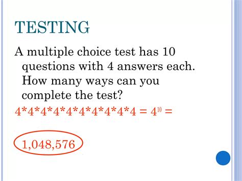 The Fundamental Counting Principle Ppt