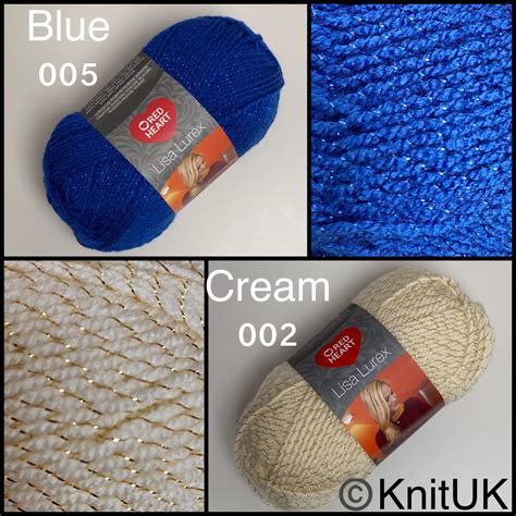 Red Heart Lisa Lurex Dk Knitting Yarn Knituk