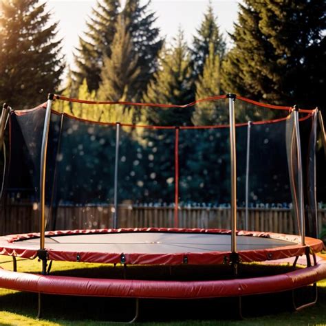 Premium Photo | Trampoline outdoor recreation activity equipment for jumping for fun