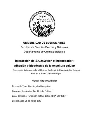 Fillable Online Adhesin Y Biognesis De La Envoltura Celular Fax Email