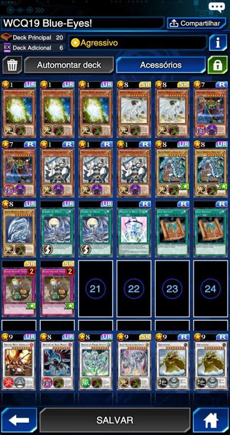 Deck De BLUE EYES WHITE DRAGON Yu Gi Oh Duel Links PT BR Amino