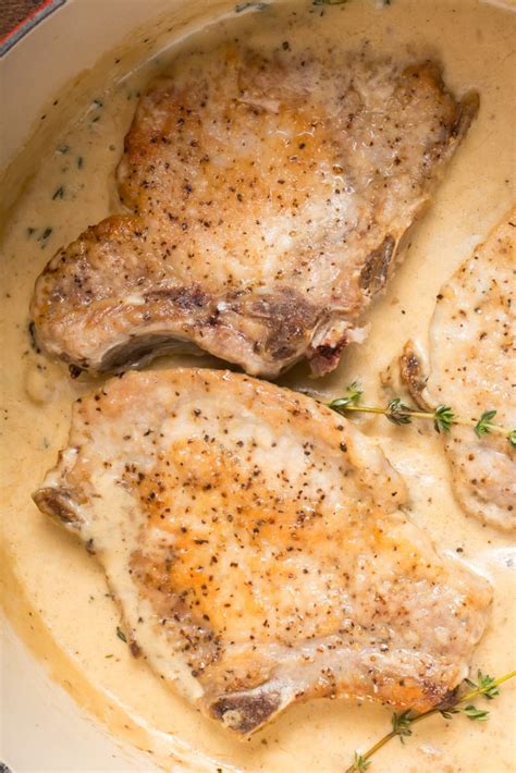 Creamy Dijon Braised Pork Chops