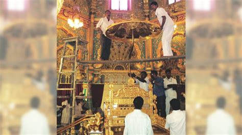 Golden Throne Assembled Star Of Mysore