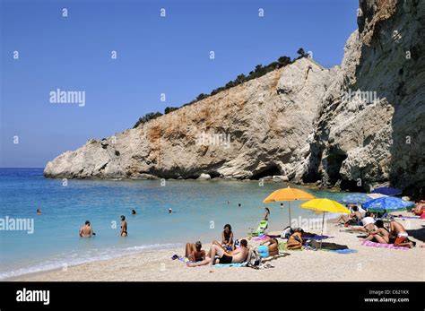 Porto Katsiki Beach Lefkada Island Greece Stock Photo Alamy