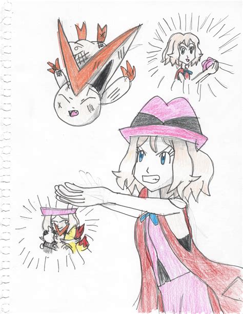 Serena Rescues Victini By Pikafan09 On Deviantart