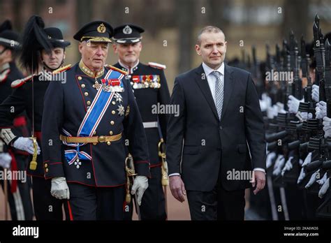 Oslo Norway 20170321 King Harald And President Of Iceland Gudni Th