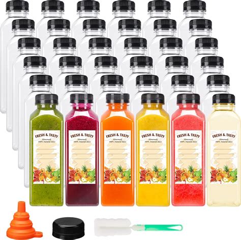 Amazon 16 Oz Empty Plastic Juice Bottles With Tamper Evident Caps