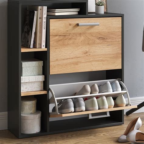 Latitude Run Pair Flip Down Shoe Storage Wayfair Co Uk