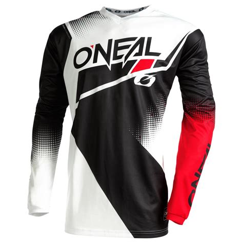 O Neal Jersey Element Racewear V 22 Black White Red Maciag Offroad