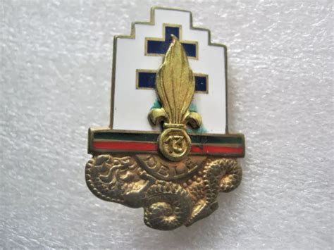 ANCIEN INSIGNE EMAILLE Legion Etrangere 13 Dble Djibouti Variante 4