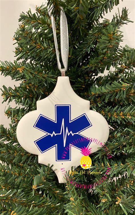 EMT Paramedic Emergency Christmas Ornament Celebrate The Etsy