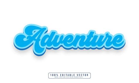 Premium Vector Adventure Editable Text Effect Graphic Style