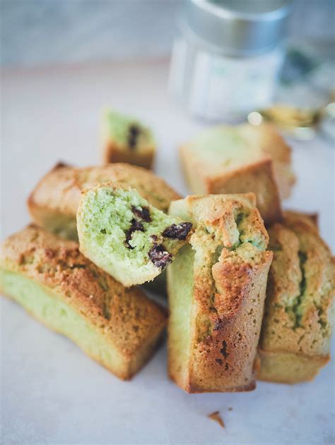 Financiers Au Th Matcha Et Aux P Pites De Chocolat Framboise Capucine