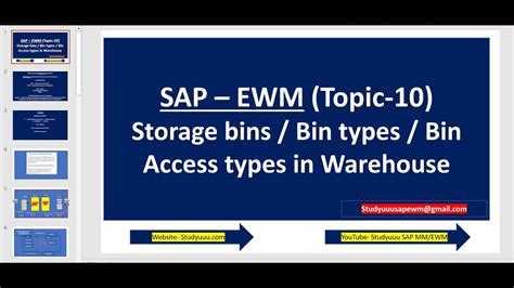 Sap Ewm Storage Bins Bin Types Bin Access Types In Warehouse