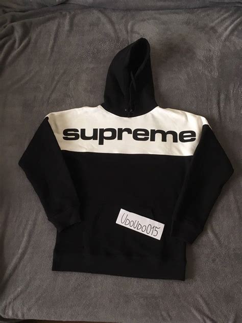 Supreme Supreme Blocked Hoodie Black Grailed