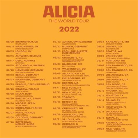 Alicia Keys Announces New 2022 Dates for 'ALICIA World Tour' - That ...