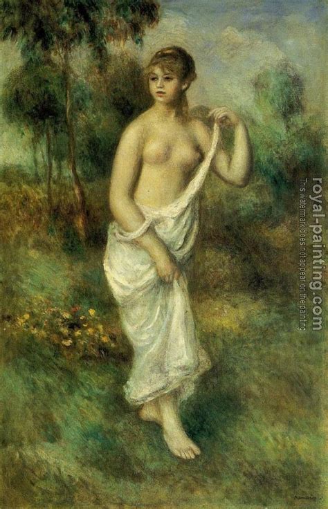 Bather By Pierre Auguste Renoir Oil Painting Reproduction