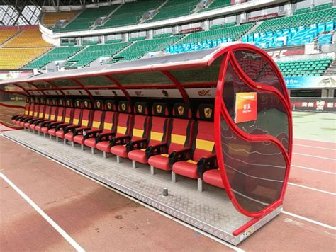 Luxury Portable Football Stadium Uv Resistant Dugout Bench Soccer Team