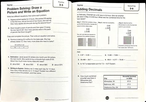 5th Grade EnVision Math RETEACHING PRACTICE Workbook Common