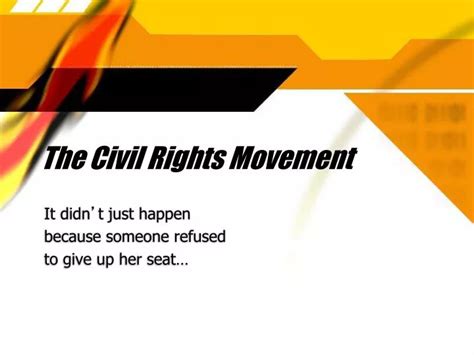 Ppt The Civil Rights Movement Powerpoint Presentation Free Download