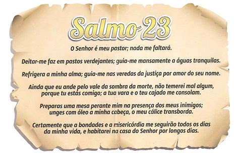 O Que O Salmo 23 Apresenta