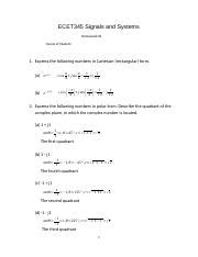 Week Hw Docx Ecet Signals And Systems Homework Name Of